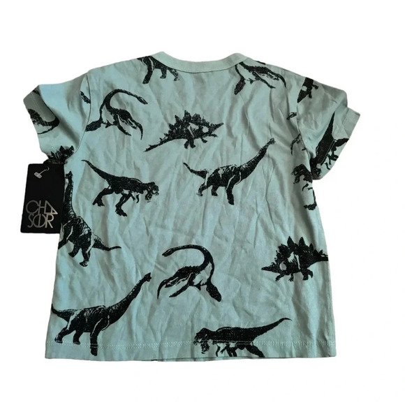 🦕 Chaser Kids Dinosaur Graphic Tee Boys Size 6 NWT – Blue T-Shirt 🦖 - Picture 2 of 3